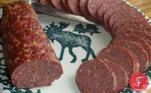 Carne De Veado Cheddar-Jalapeno Salsicha De Verão