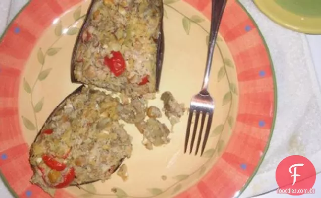 Berinjelas Recheadas Com Cuscuz Feta Bondade