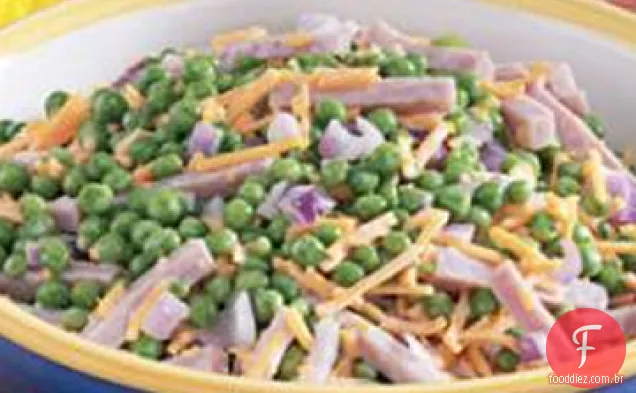 Salada de presunto e ervilha