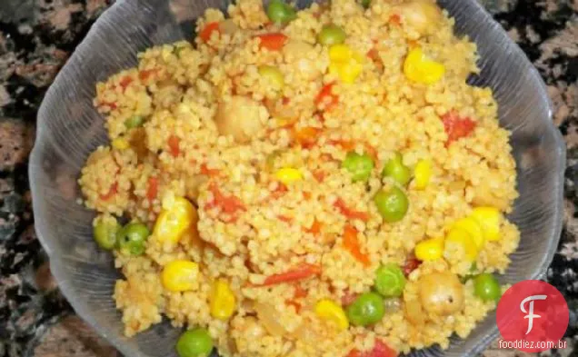 Cuscuz Curry Com Grão De Bico