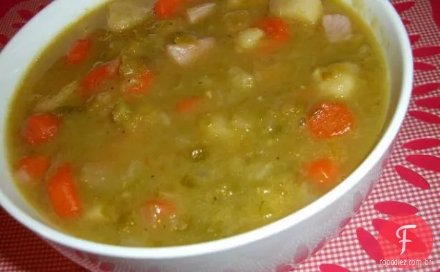 Vieira picante e ervilha de neve refogados