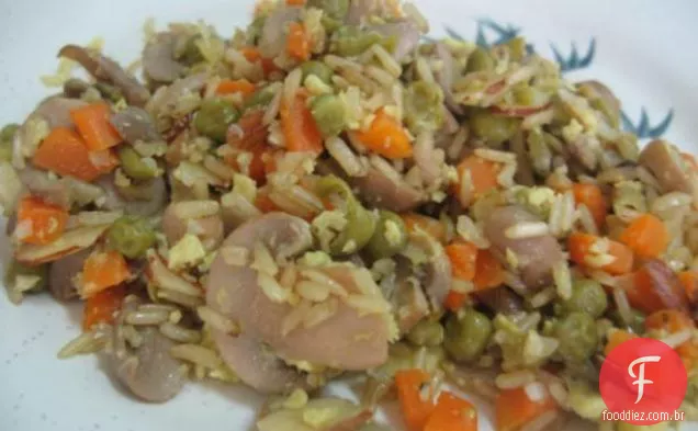 Arroz Integral-Cogumelo Pilaf