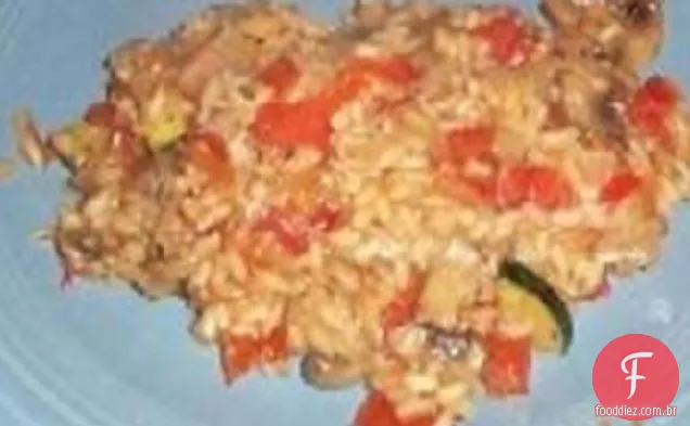 Risoto Vegetal Com Pesto