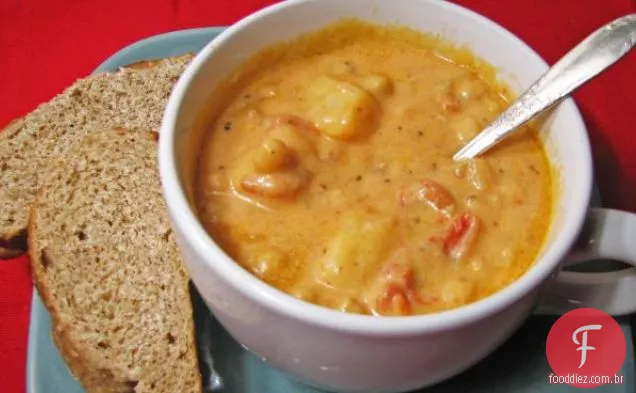 Fácil Queijo Tomate Batata Grão De Bico Sopa!