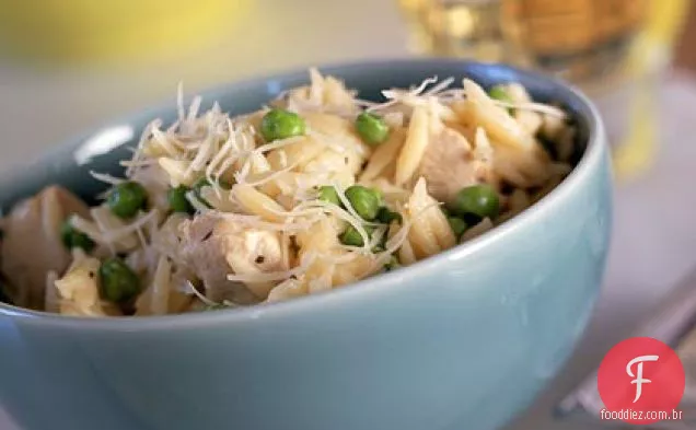 Orzo com frango e Asiago