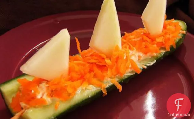 Queijo Creme Pepino Mordidas (Crianças Veleiros)