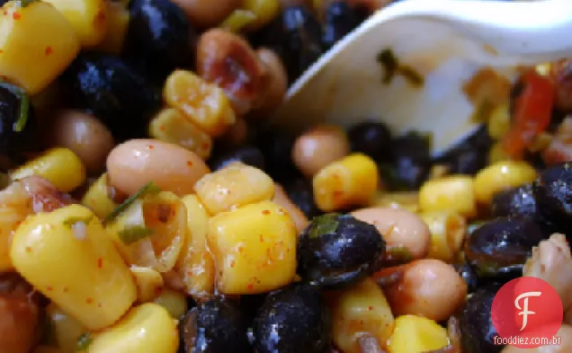 Salada Quente De Cinco Feijões