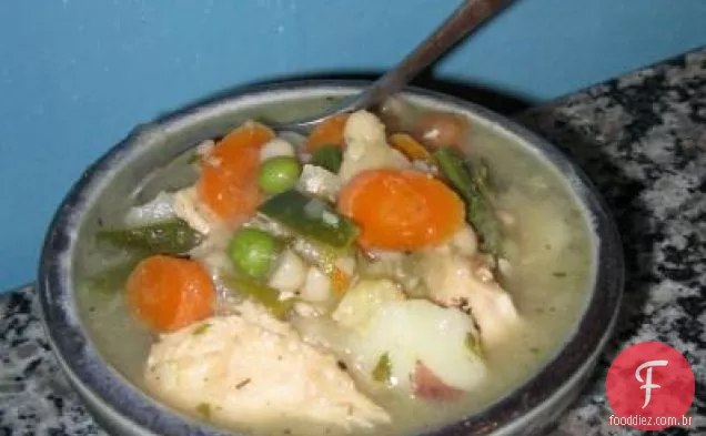 Feijão branco e salada de grão de bico