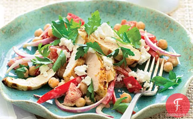 Salada Grega De Frango Grelhado