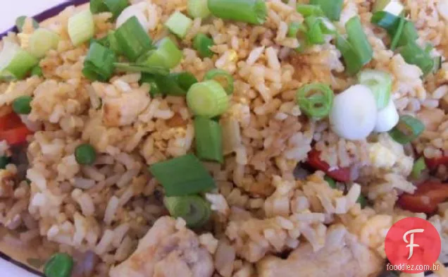 Arroz Frito Com Frango Com Gengibre