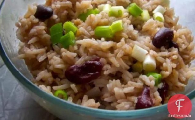 Arroz jamaicano e ervilhas