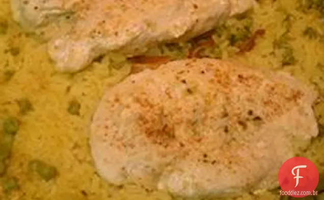 Arroz amarelo com carne