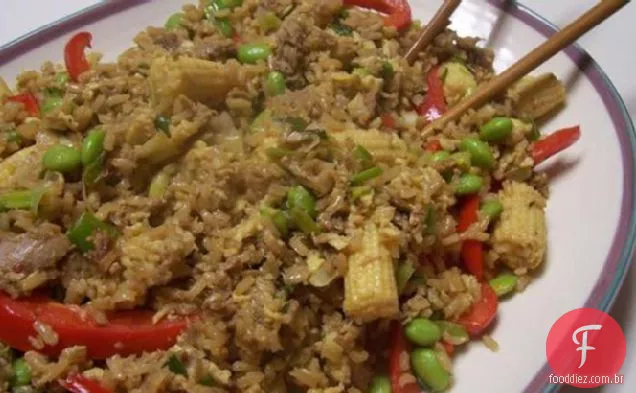 Mel E Alho Pato Arroz Frito