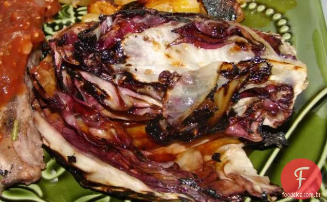 Radicchio grelhado & (vegetais de escolha)