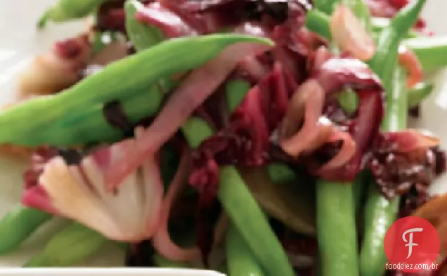 Feijão verde com Radicchio