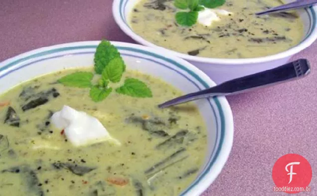 Sopa de azeda quente ou fria