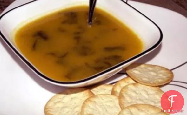 (Schav) sopa de azeda e alho do Chef Joey