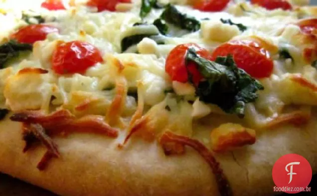 Espinafre Alho Pizza