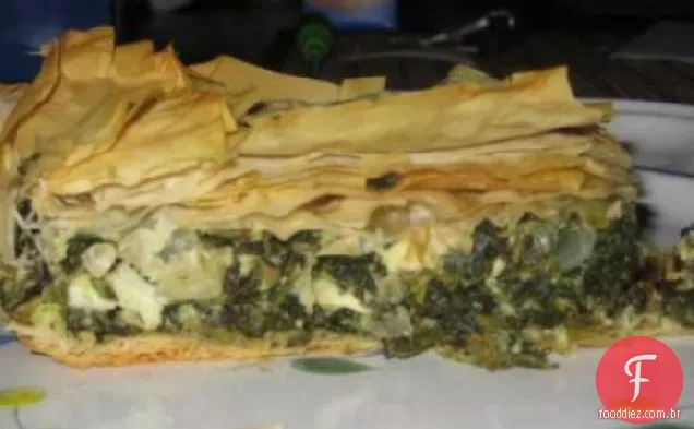 Spanokopita (Torta Grega De Espinafre)