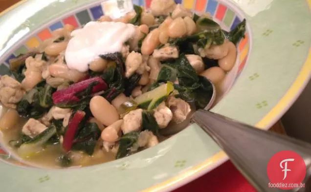 Sopa De Feijão Branco Com Acelga Suíça