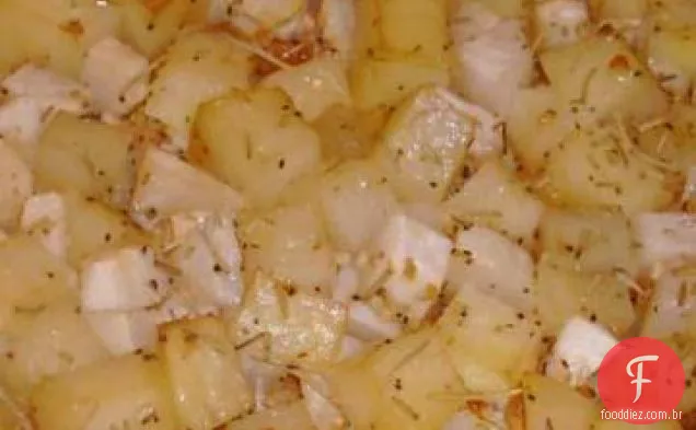 Batatas e nabos crocantes do Meio-Oeste