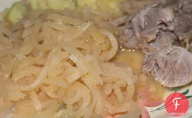 Nabo e purê de cenoura