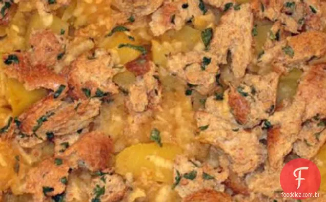 Rutabaga (nabo amarelo ou Sueco) Gratinado de maçã