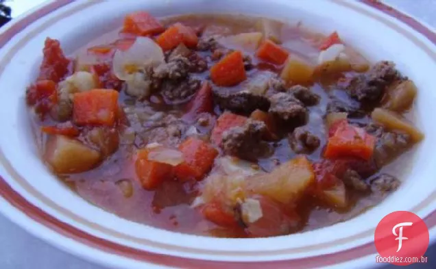 Crock Pot Raiz Vegetal Carne Moída Ensopado