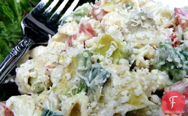 Avocado Caesar Pasta Salad