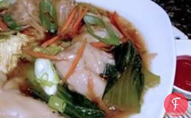 Sopa Wonton sem gengibre