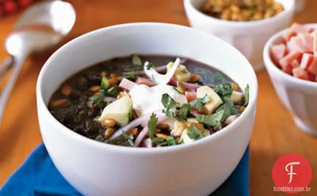 Sopa De Feijão Preto Cubano