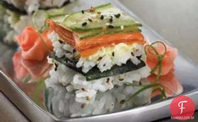 Sensacional Califórnia Sushi Squares