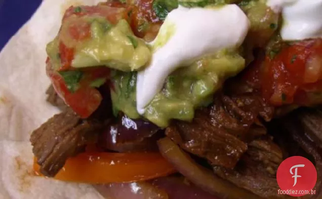 Carne Fajitas Com Pico De Gallo