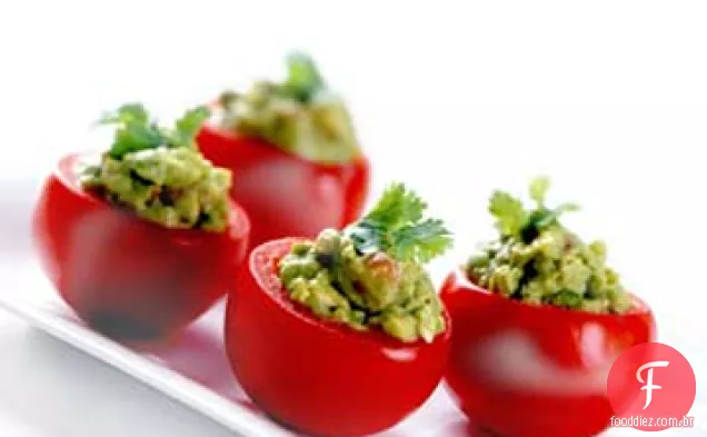 Tomates recheados com Guacamole