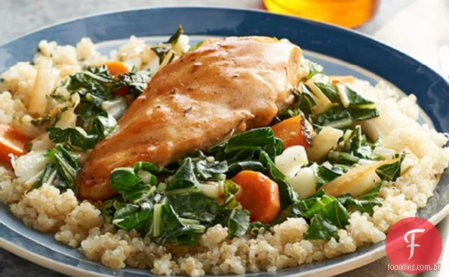 Frango salteado e Quinoa