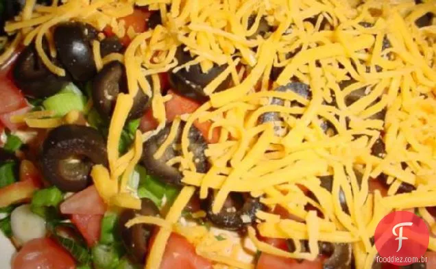 Tex-Mex Dip Aka Mergulho De Sete Camadas