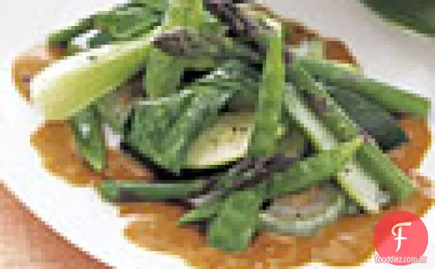 Legumes salteados com Chile-molho de Tamarindo