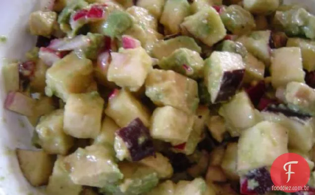 Berinjela (Beringela) E Salada De Abacate