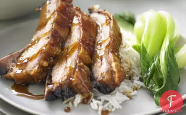 Carne De Porco Assada Chinesa Com Verduras