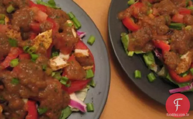Ww 5 Pontos - Salada Fajita Com Vinagrete De Salsa