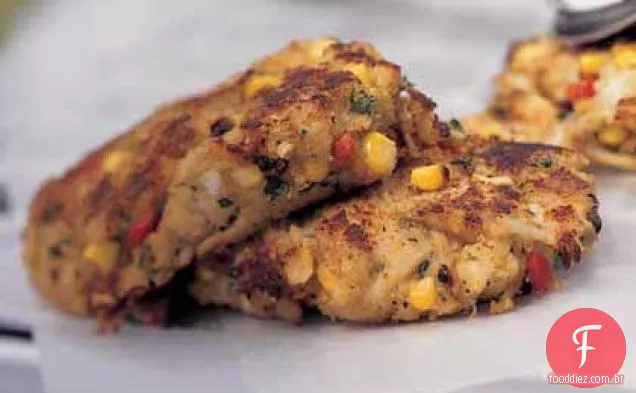 Bolos De Milho-Caranguejo Com Curry