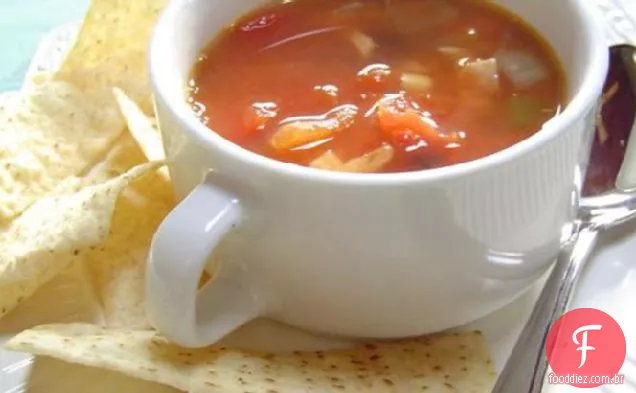 Incrível Sopa De Tortilha De Frango!