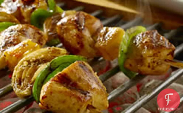 Espetos De Frango Tropical