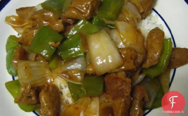 Bife De Pimentão Vegano (Também Conhecido Como Pimenta Falsa)
