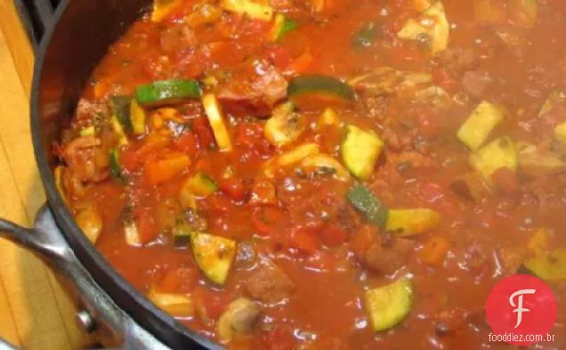 Penne Com Molho De Jardim Robusto