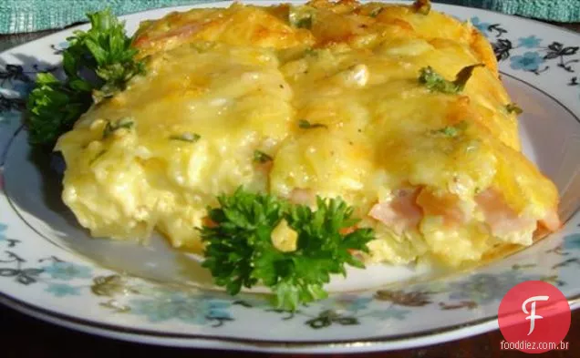 Salsicha italiana e pimentão Paella