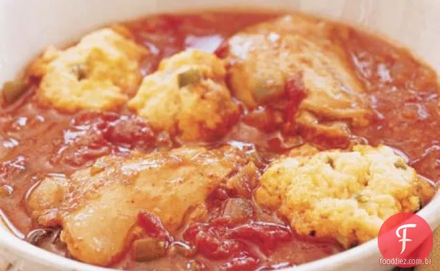 Frango mexicano e bolinhos