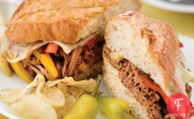 Sanduíches Estilo Cheesesteak
