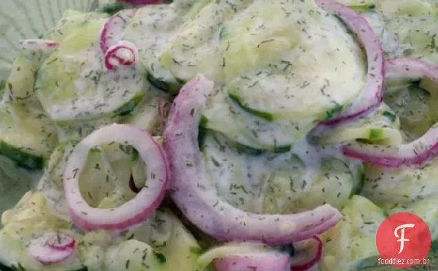 Salada Cremosa De Pepino