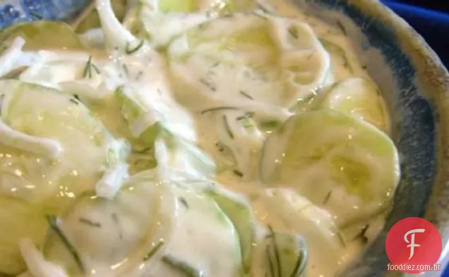 Salada De Pepino Doce Com Endro Diabético